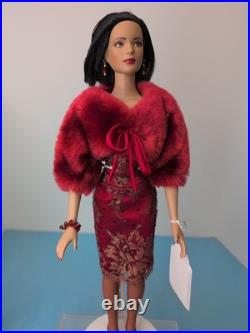 16 Tonner Tyler Wentworth Doll 2005 Radical Red Elegant Red Fur Sequin Dress #A