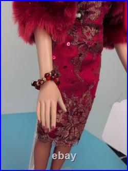 16 Tonner Tyler Wentworth Doll 2005 Radical Red Elegant Red Fur Sequin Dress #A