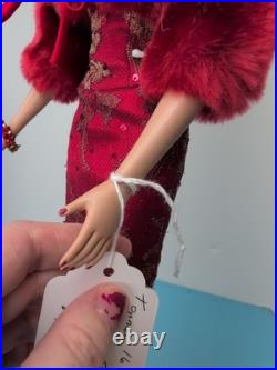 16 Tonner Tyler Wentworth Doll 2005 Radical Red Elegant Red Fur Sequin Dress #A