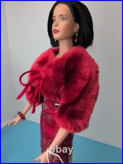 16 Tonner Tyler Wentworth Doll 2005 Radical Red Elegant Red Fur Sequin Dress #A
