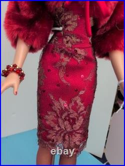 16 Tonner Tyler Wentworth Doll 2005 Radical Red Elegant Red Fur Sequin Dress #A