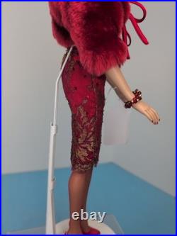 16 Tonner Tyler Wentworth Doll 2005 Radical Red Elegant Red Fur Sequin Dress #A