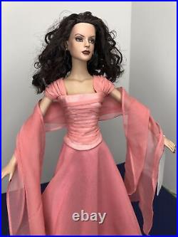 16 Tonner Tyler Wentworth Doll Brunette OOAK Repaint Face Tagged Pink Gown #u