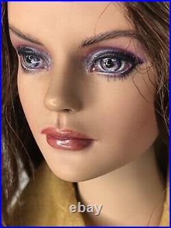 16 Tonner Tyler Wentworth Doll Brunette OOAK Repainted face Gold outfit coat #T