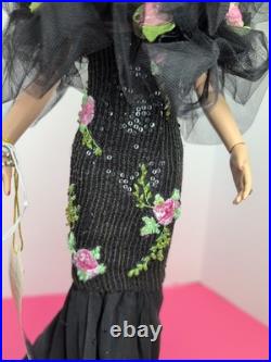 16 Tonner Tyler Wentworth Doll C'est Magnifique Beaded Black Gown Blonde #T