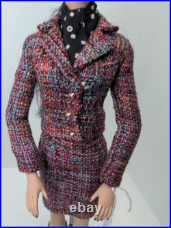 16 Tonner Tyler Wentworth Doll Sydney Chase Debut 1st Black Hair Tweed Suit #U