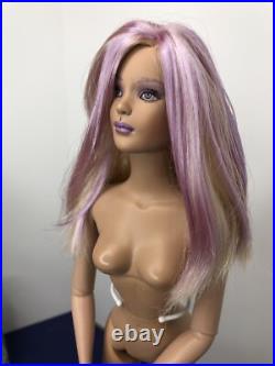 16 Tonner Tyler Wentworth OOAK Doll Repaint Custom Purple Reroot Unsigned #T 16 Tonner Tyler Wentworth OOAK Doll Repaint Custom Purple Reroot Unsigned #T