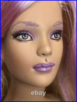 16 Tonner Tyler Wentworth OOAK Doll Repaint Custom Purple Reroot Unsigned #T 16 Tonner Tyler Wentworth OOAK Doll Repaint Custom Purple Reroot Unsigned #T