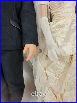 20 Tonner Blonde Bride Vinyl Doll Wedding Gown male groom 21 marriage set