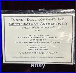 2002 Robert Tonner Tyler Wentworth HOPE 16 Fashion Doll COA -Stand- No Box