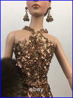 24KT Sydney Copper & Gold & Taupe beaded dressed doll Tyler Tonner