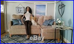 Bashette Ironworks sectional sofa for Tonner Tyler Wentworth dolls