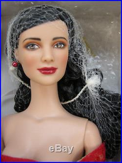 Charlotte Radiant In Ruby Dressed Doll, Replaced Earrings Beautiful Black Hair