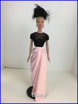 Collector item TDLM Fluer de Mal black & Pink 1940's gown dressed Sydney Tonner