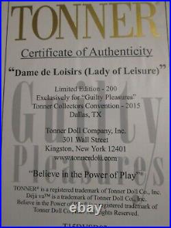 Dame de Loisirs Lady of Leisure Tonner Deja Vu Doll NRFB 200 Made 2015 Read All