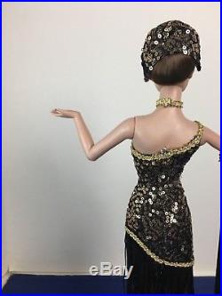 Deliciously Deco Louise gold & black 1920 fully dressed articulate Sydney Tonner