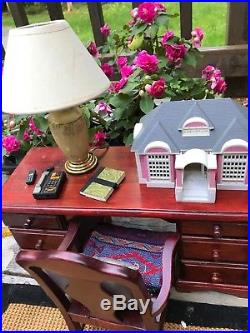 For Tonner And Other 16 Dolls An Ooak Office With Workable Lamp
