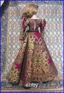 Gown for 1/4 scale fashion doll. Tonner, Integrity etc. Ooak handmade Dress only