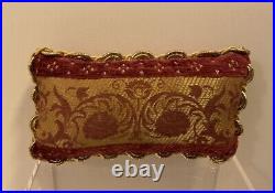 Rare Tyler Wentworth Bordeaux Boudoir Luxury Velvet Tapestry Doll Pillows Set 6