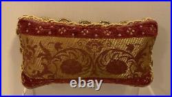 Rare Tyler Wentworth Bordeaux Boudoir Luxury Velvet Tapestry Doll Pillows Set 6