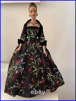 TONNER TYLER TW1104'MIDNIGHT GARDEN DOLL + OUTFIT, Black Gown, 16, Exc. Cond