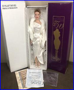 TYLER WENTWORTH DOLL Robert Tonner NIGHTS IN WHITE SATIN TW9102 Collector COA