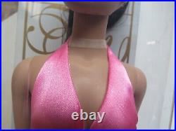 TYLER WENTWORTH PINK BATHING SUIT BLACK PONYTAIL HAIR FASHION DOLL with TUBE