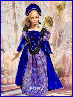 Tonner Cinderella Dreams Do Come True Wearing Royal Blue OOAK Renaissance Gown