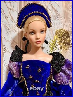 Tonner Cinderella Dreams Do Come True Wearing Royal Blue OOAK Renaissance Gown