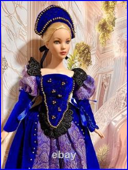 Tonner Cinderella Dreams Do Come True Wearing Royal Blue OOAK Renaissance Gown