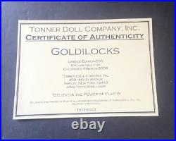 Tonner -Re-Imagination -Goldilocks -Mint in box with stand complete LE200