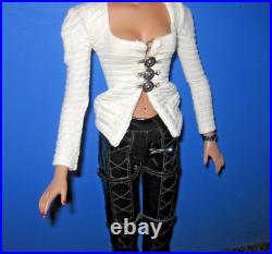 Tonner TYLER Goth REPAINT with 2 outfits, signed, body piercings