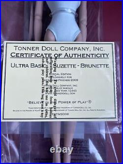 Tonner Tyler Antoinette 16 2009 ULTRA BASIC SUZETTE BRUNETTE Fashion Doll NRFB