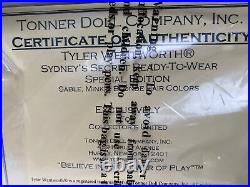 Tonner Tyler COLLECTORS UNITED SYDNEY SECRET READY TO WEAR 16 LE Doll BW BODY
