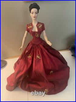 Tonner Tyler Doll BE With OOAK Red Silk Ball Gown and Matching Jacket. Wrist, BE
