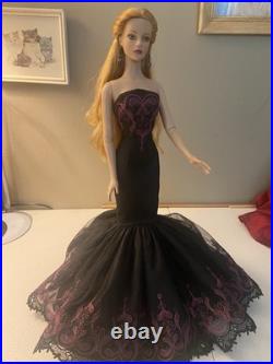 Tonner Tyler Sydney Strawberry Blonde Hair OOAK Mermaid Black Silk Gown