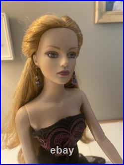 Tonner Tyler Sydney Strawberry Blonde Hair OOAK Mermaid Black Silk Gown