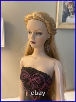 Tonner Tyler Sydney Strawberry Blonde Hair OOAK Mermaid Black Silk Gown