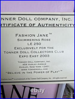 Tonner Tyler Wentworth 2003 Collection JANE SHIMMERING ROSE 16 Doll NRFB LE 250