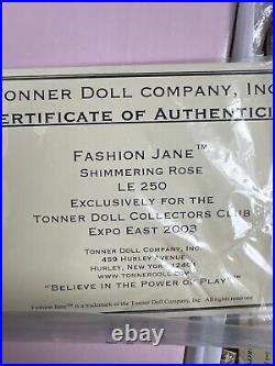 Tonner Tyler Wentworth 2003 Collection JANE SHIMMERING ROSE 16 Doll NRFB LE 250