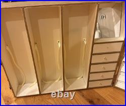 Tonner Tyler Wentworth DELUXE WARDROBE CASE TRUNK fits 3 Dolls + Clothing & more