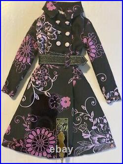 Tonner Tyler Wentworth Doll Collection-floral Truffle Trench Coat Outfit Only