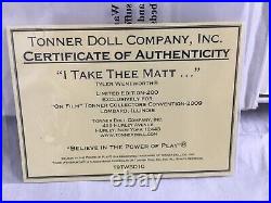 Tonner Tyler Wentworth I Take Thee Matt Doll Tonner Convention Lombard, IL NE