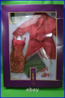 Tonner Tyler Wentworth Little Luxuries Persimmon Outfit, Red Sequined Dress, Coat