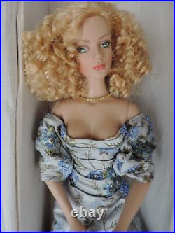 Tonner Tyler in long blue embroidered dress