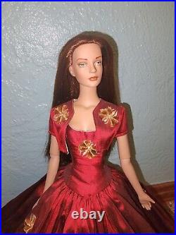 Tyler Sydney Tonner Wentworth Doll With Burgundy Hair And Silk Ball Gown